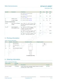 BTA410Y-800ET Datasheet Page 2