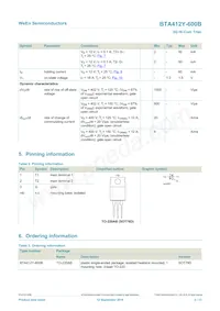 BTA412Y-600B Datasheet Pagina 2