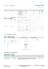 BTA412Y-600C Datasheet Page 2