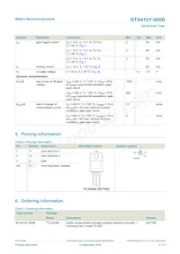 BTA416Y-800B Datasheet Page 2