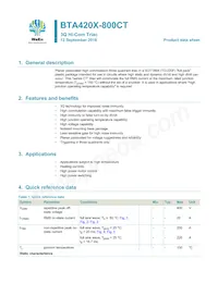 BTA420X-800CT/L03Q Datasheet Cover