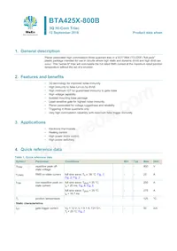 BTA425X-800BQ Datasheet Cover