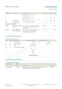 BTA425X-800BQ Datasheet Page 2