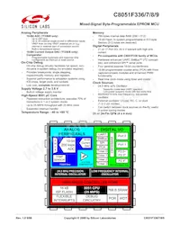 C8051F339-GM Datasheet Cover