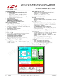 C8051F34A-GM Datasheet Cover