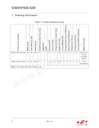 C8051F930-GDI Datasheet Page 2