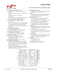 C8051F969-A-GMR Datasheet Copertura