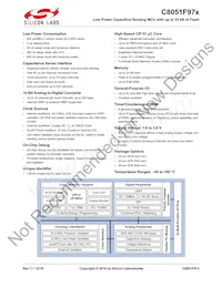 C8051F970-A-GMR Datasheet Cover