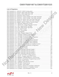 C8051T627-B-GM Datasheet Page 12
