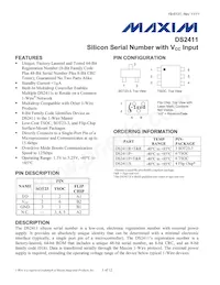 DS2411R-C01+T Datasheet Cover