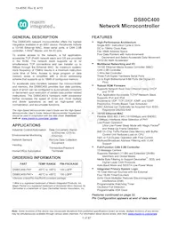 DS80C400-FNY+ Datasheet Copertura