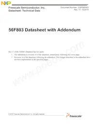 DSP56F803BU80 Datenblatt Cover