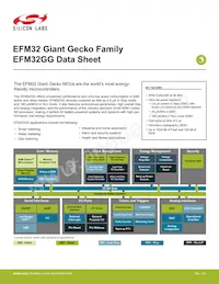 EFM32GG900F512G-D-D1I數據表 封面