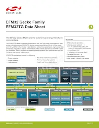 EFM32TG825F32-BGA48T Datenblatt Cover