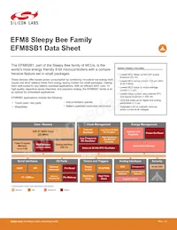 EFM8SB10F8A-A-QFN24R數據表 封面