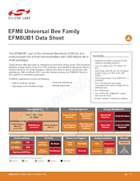 EFM8UB11F16G-B-QSOP24 Datasheet Cover