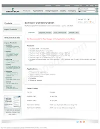 GV8501-CNTE3 Datasheet Cover