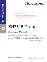 HD6417615ARFV Datenblatt Seite 3