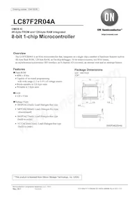 LC87F2R04AU-SSOP-H Datenblatt Cover