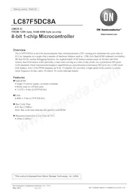 LC87F5DC8AU-QIP-E Datasheet Cover