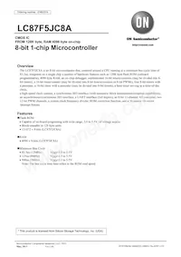 LC87F5JC8AU-QIP-E Datenblatt Cover