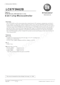 LC87F5N62BU-QIP-E Datenblatt Cover