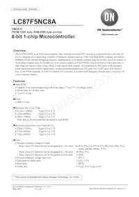 LC87F5NC8AU-QIP-E Datasheet Cover