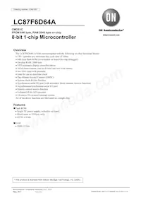 LC87F6D64AU-QFP-E Datasheet Cover