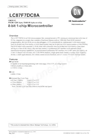 LC87F7DC8AVU-QIP-H Datasheet Cover