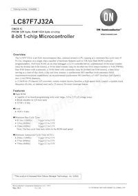 LC87F7J32AU-QIP-E Datasheet Copertura