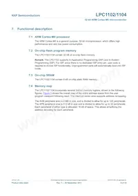 LPC1104UK Datasheet Page 8