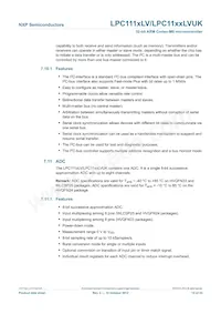 LPC1114LVFHI33/303 Datasheet Pagina 15