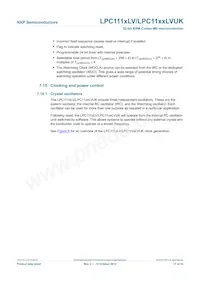 LPC1114LVFHI33/303 Datasheet Page 17