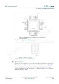 LPC11A11FHN33/001 Datasheet Page 7