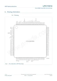 LPC11D14FBD100/302 Datasheet Page 6