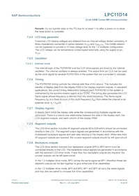 LPC11D14FBD100/302 Datasheet Page 14