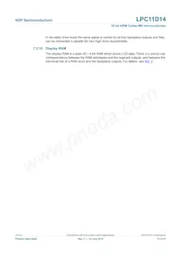 LPC11D14FBD100/302 Datasheet Page 15