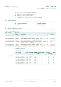 LPC11E12FBD48/201數據表 頁面 3