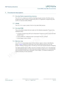 LPC11U14FET48/201 Datasheet Page 16