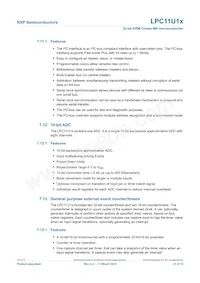 LPC11U14FET48/201 Datasheet Page 21