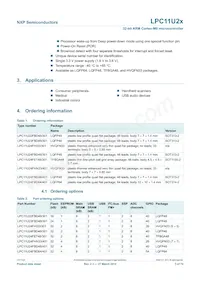 LPC11U24FHI33/301Y Datasheet Page 3