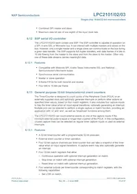 LPC2103FHN48H/6 Datasheet Pagina 15