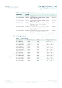 LPC2105FBD48/01 Datasheet Page 3