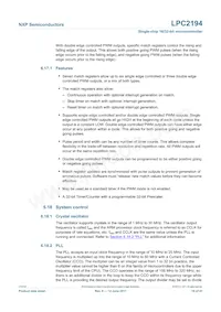 LPC2194HBD64 Datasheet Pagina 19