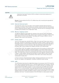 LPC2194HBD64 Datasheet Page 21