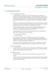 LPC2210FBD144 Datasheet Pagina 15