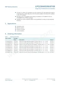 LPC2364FET100 Datasheet Page 3