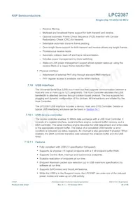 LPC2387FBD100 Datasheet Page 20