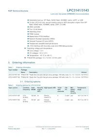 LPC3141FET180 Datasheet Page 2