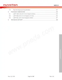 M0519VE3AE Datasheet Page 3